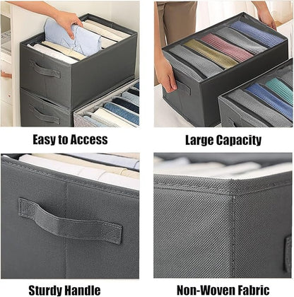 6 Grids Washable Wardrobe Clothes Organizer